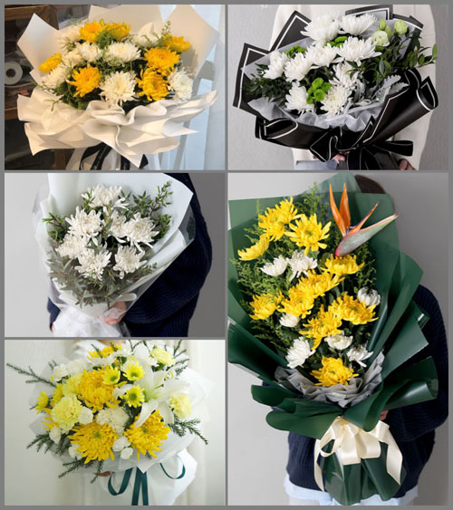 江苏泰州泰兴市姚王镇桑木村白事花束代送